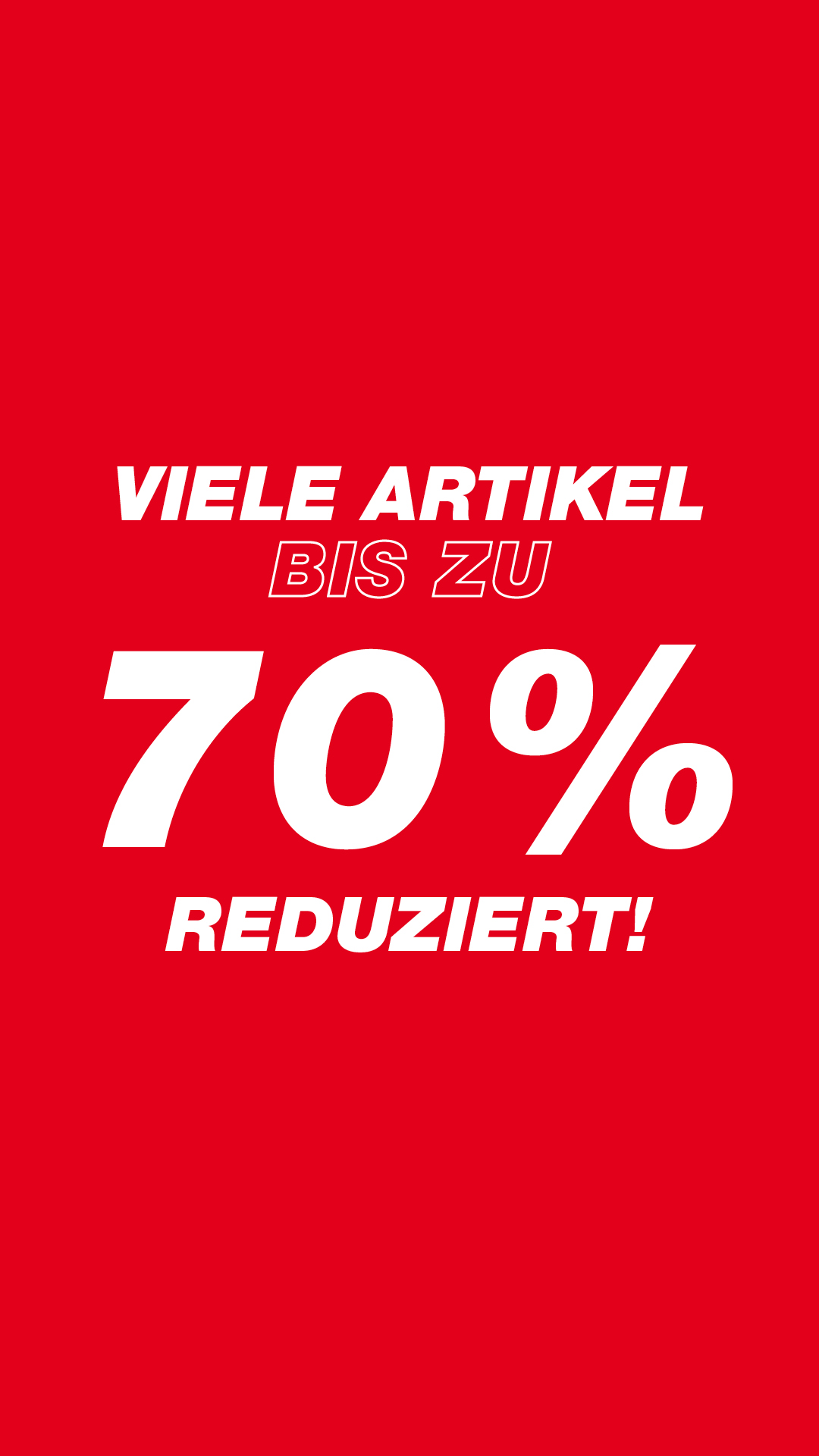 Bis zu 70 % reduziert – da heißt es: schnell sein und zugreifen! 😍, Ob Deko, Geschirr oder Bekleidung – unser riesiger Sale hat für jeden etwas dabei 🙌, #MehrAlsDuDenkst #Sale #Rabatt | KiK