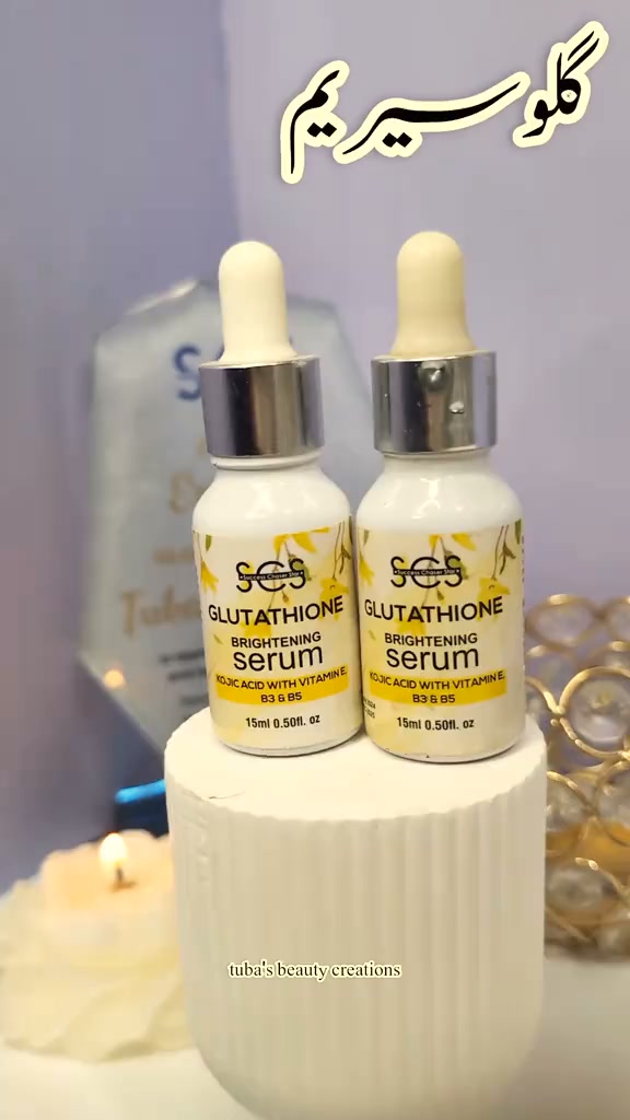 glutathione se ✨ Hi Girls! Dull & Tired-Looking Skin Pareshan ho? ✨ Ab apni skincare routine ko dein a fresh & glowing touch! 💛🌸 Introducing SCS Glow & Bri skincare-brightening