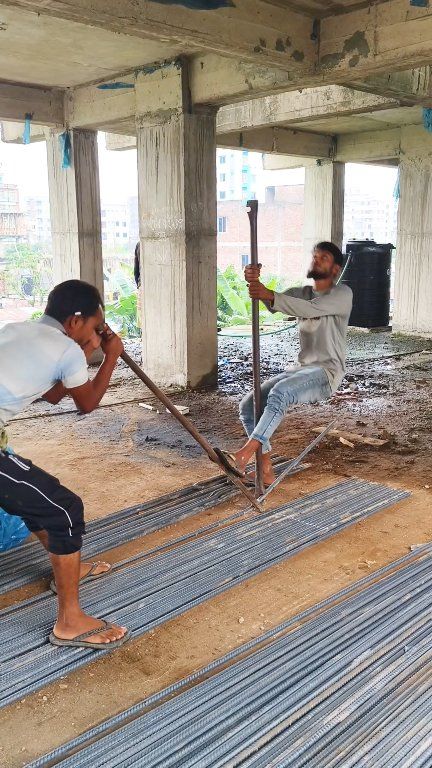 Rod bending process for column lapping. #rod #bending #process #column ...