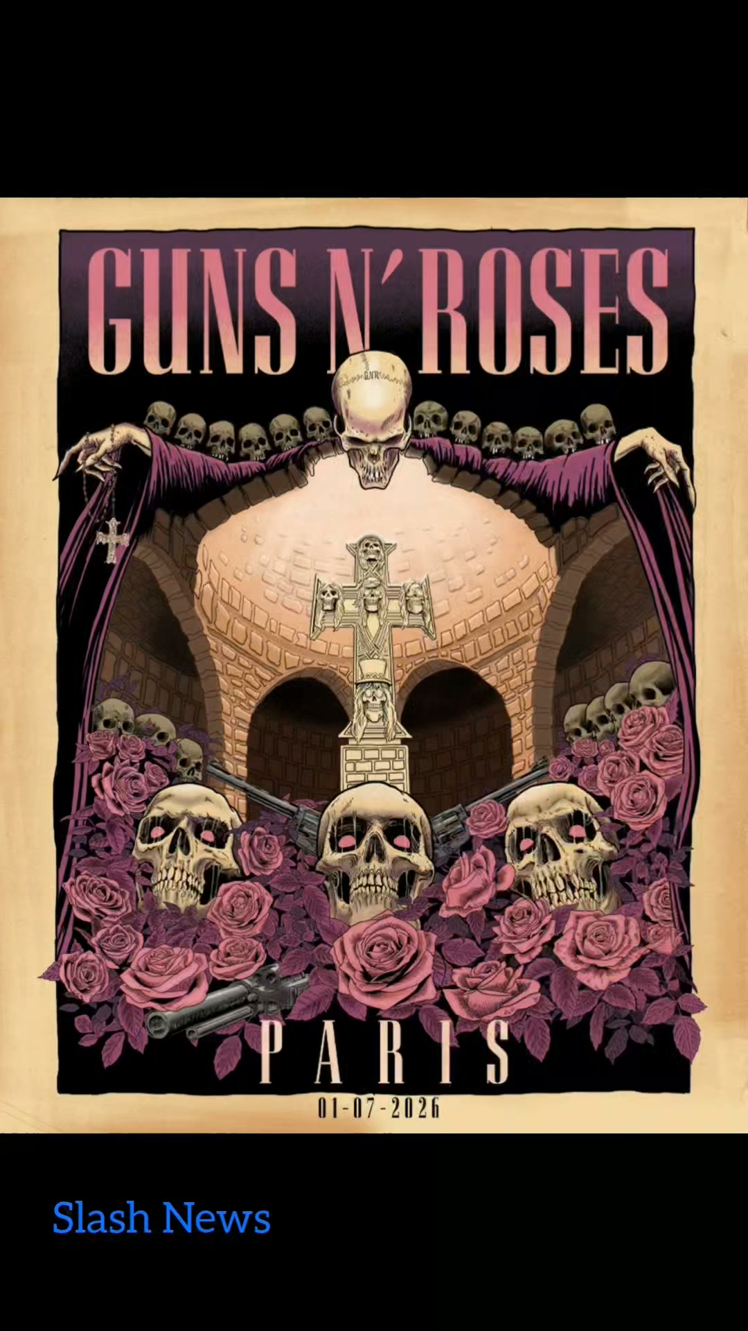 Backstage and onstage footage - Guns N' Roses at Accor Arena. July