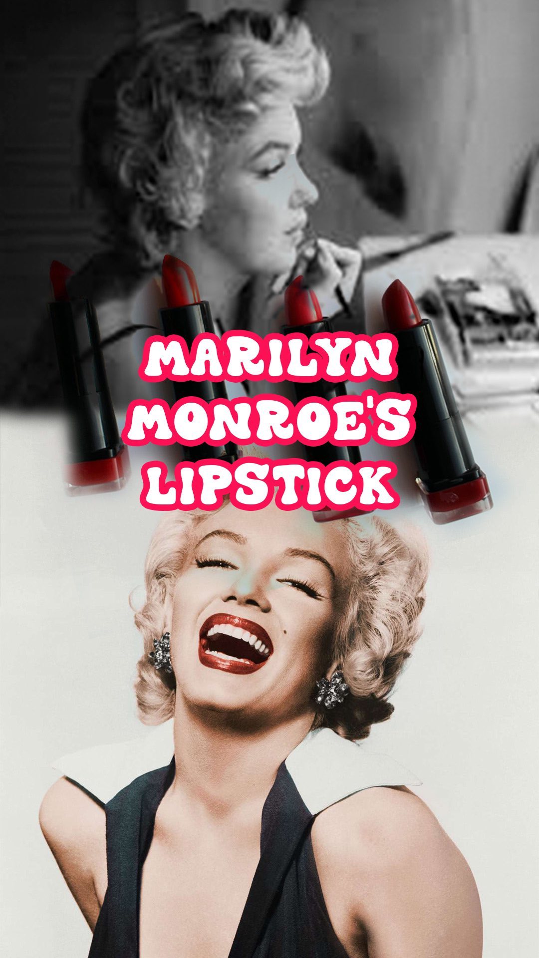 What is Marilyn Monroe's iconic red lipstick 💄? #vintagemakeup