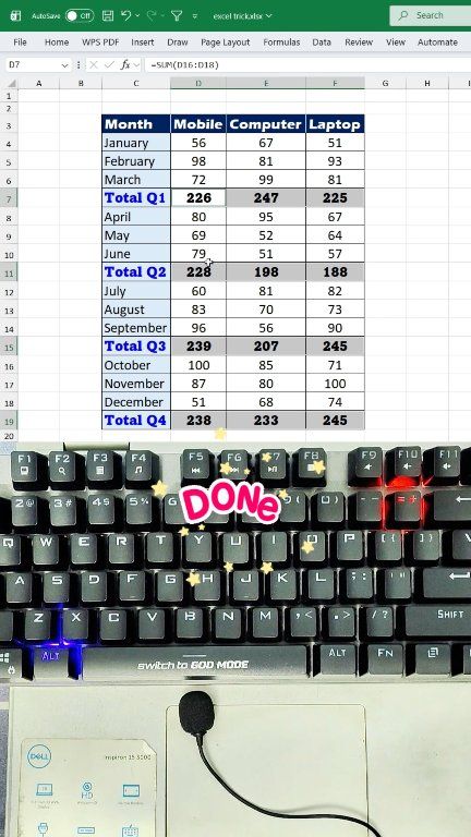 Sum an entire column in 1 second?! 🤯 Excel AutoSum shortcut you