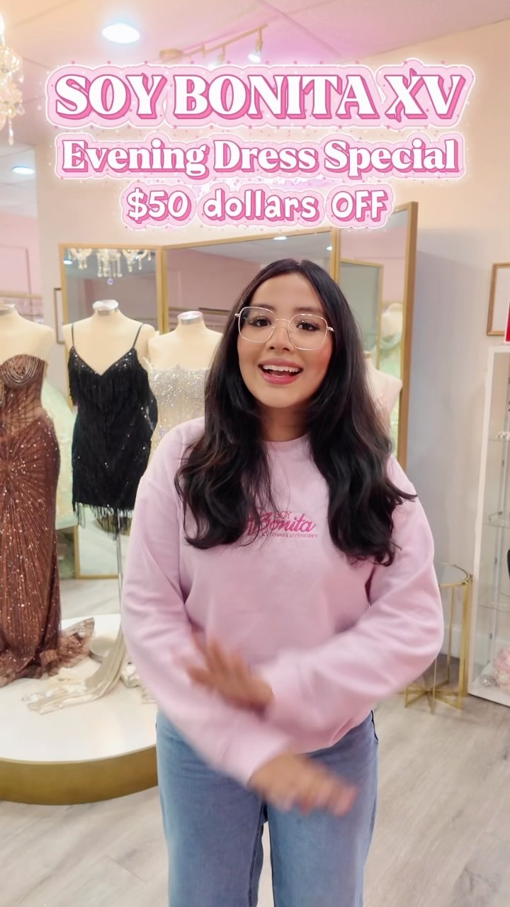formal dress shops in arlington tx ✨ July is right around the corner! ✨, To celebrate, EVERY FRIFAY we’re offering $50 OFF your evening purchase all month long at SOYBONITAXV ! 💃✨, Whether you’re shopping for a gala, pp_Banana