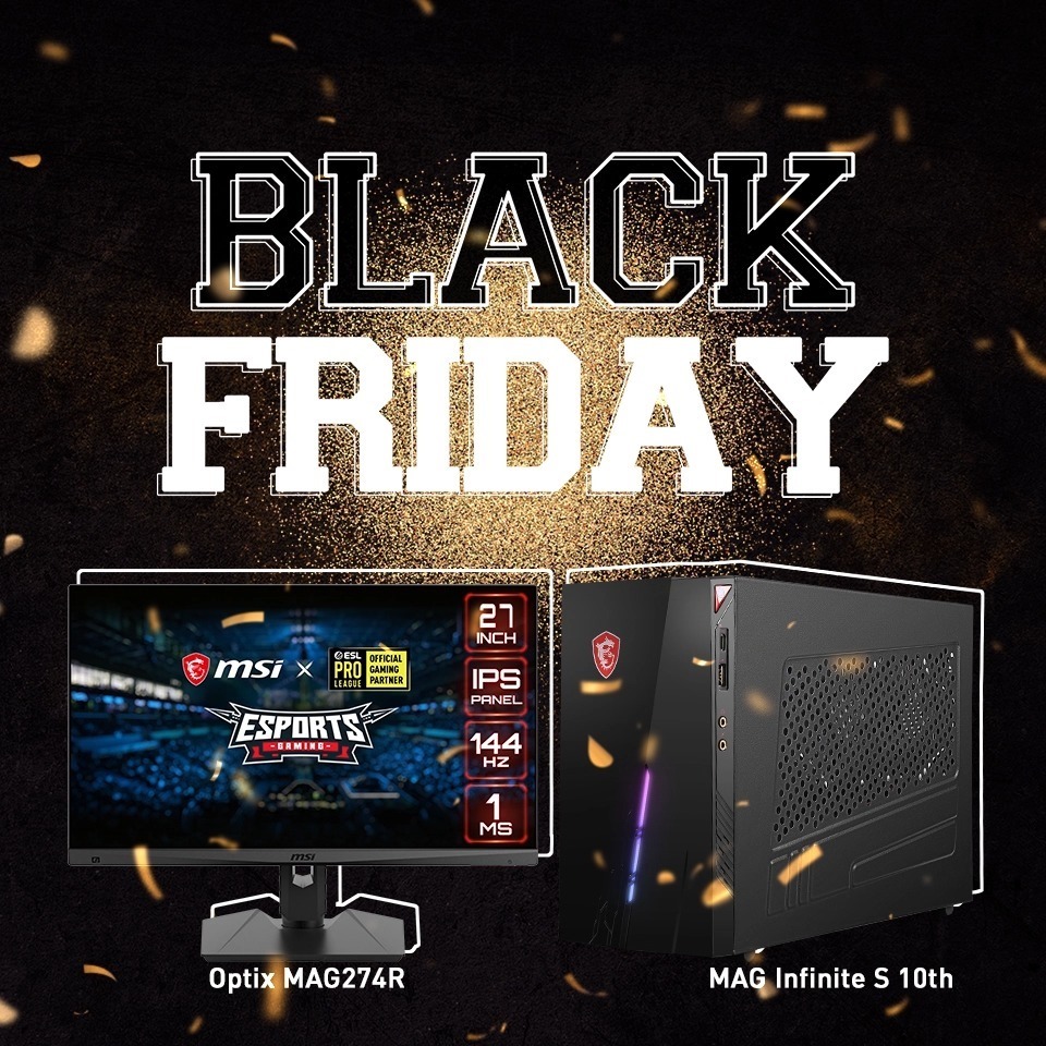 Cnd Black Friday Black Friday Is Right Around The Corner Msi Introduce The Best Gaming Set Up For You Mpg Trident A 10th X Optix Mag272cqr For Racing Game Mag