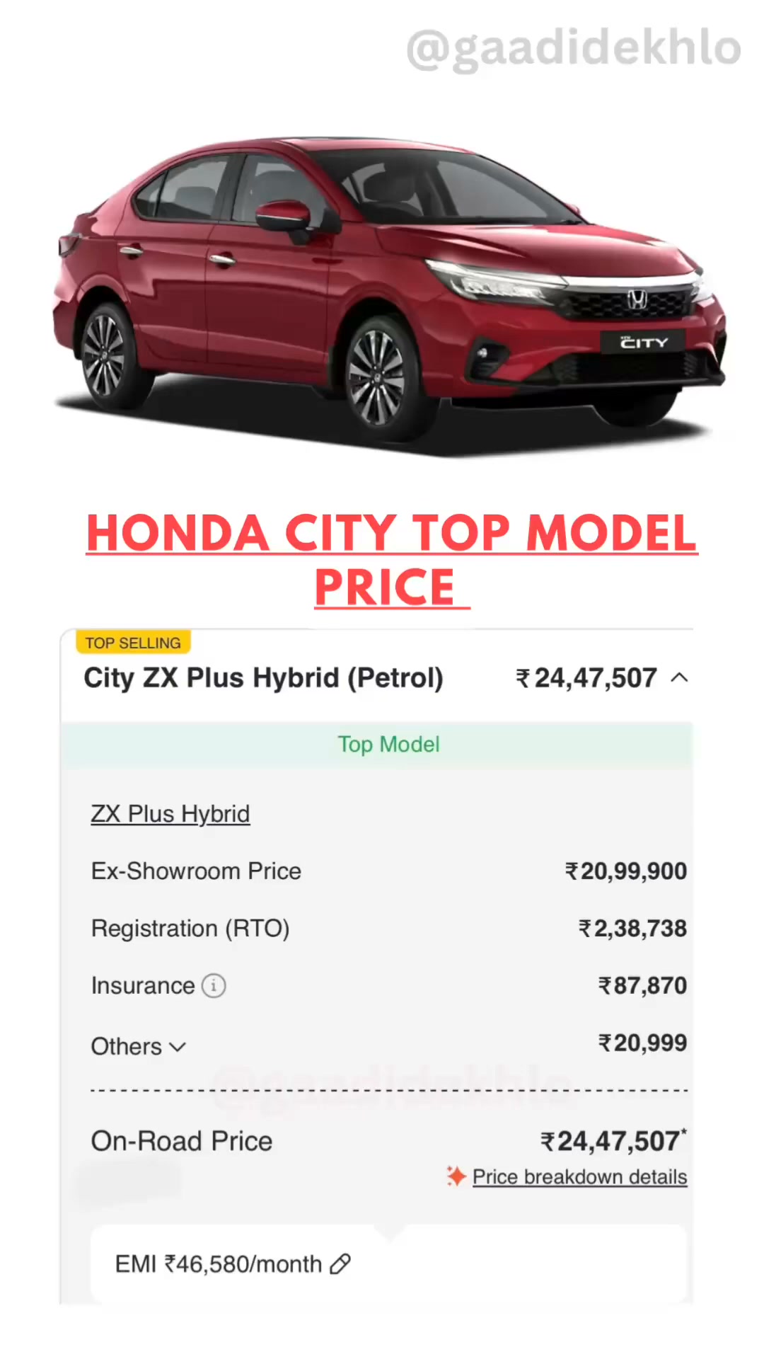 Honda City V 2022 - Most Value for Money model | Team Car Delight