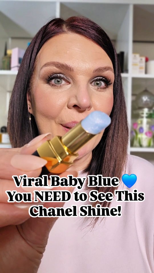 Viral Baby Blue 💙 You NEED to See This Chanel Shine! Caption