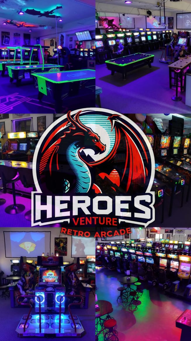 Winter Warmup at Heroes Venture Arcade ️🔥 Take a full arcade video tour ...