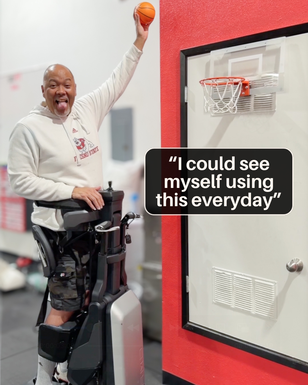 Imagine a standing frame that doesn’t just lift you to stand, but moves ...