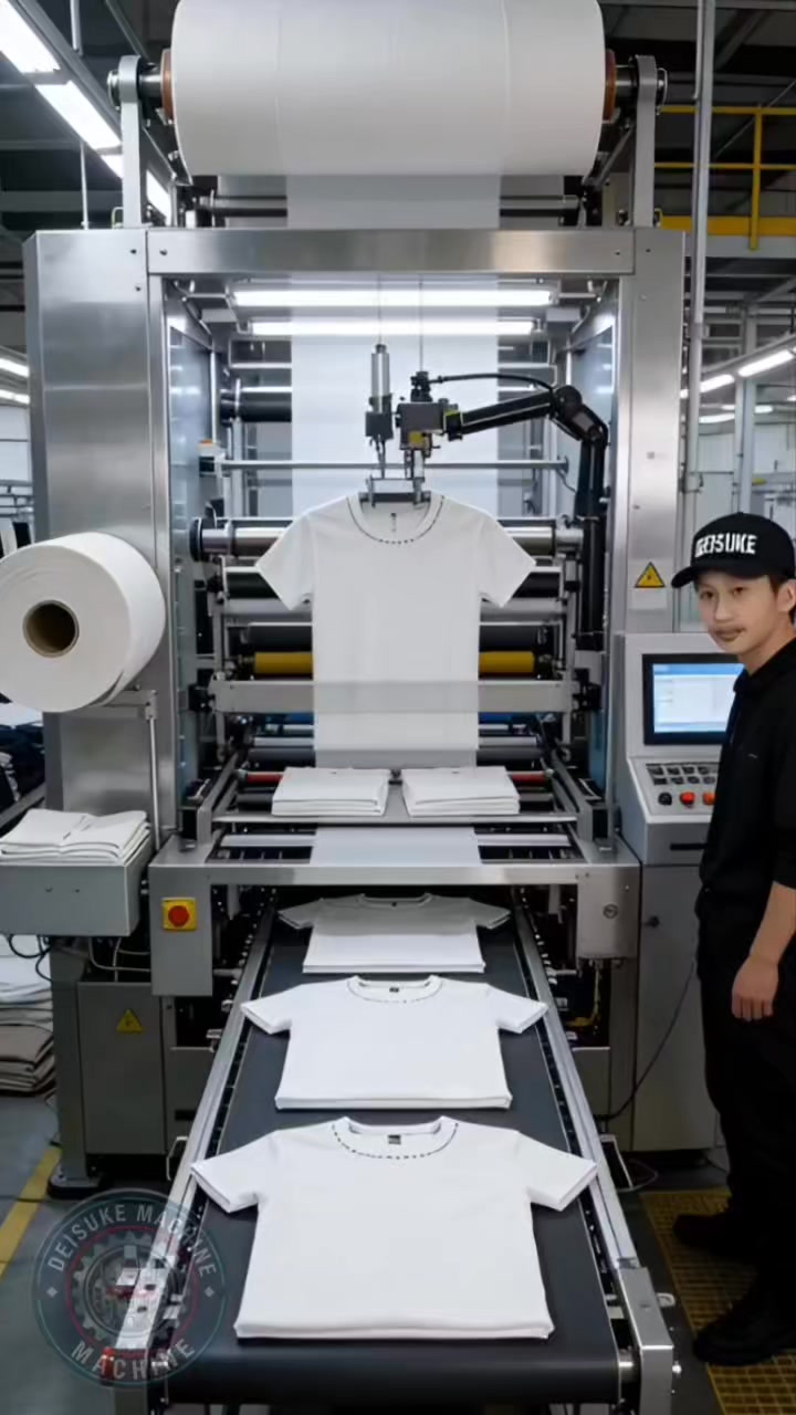 Automatic clothes making machine 😱 #reels #viral #us #machine # ...