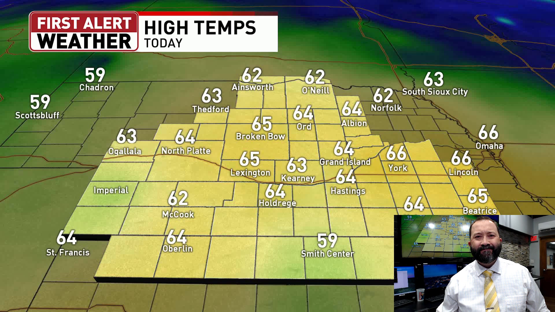 1/7/26 Wednesday evening forecast. From record highs to snow in a span ...