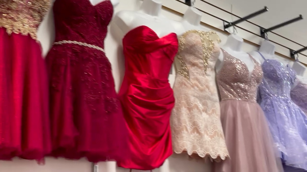 Newest styles for the 2026 #hoco season. We have a lot of #homecoming #dresses. #ShortDresses #dress #shortdress Party Cloz & Bridal, Open every day. , Address: 14587 Delaware Street #500, 