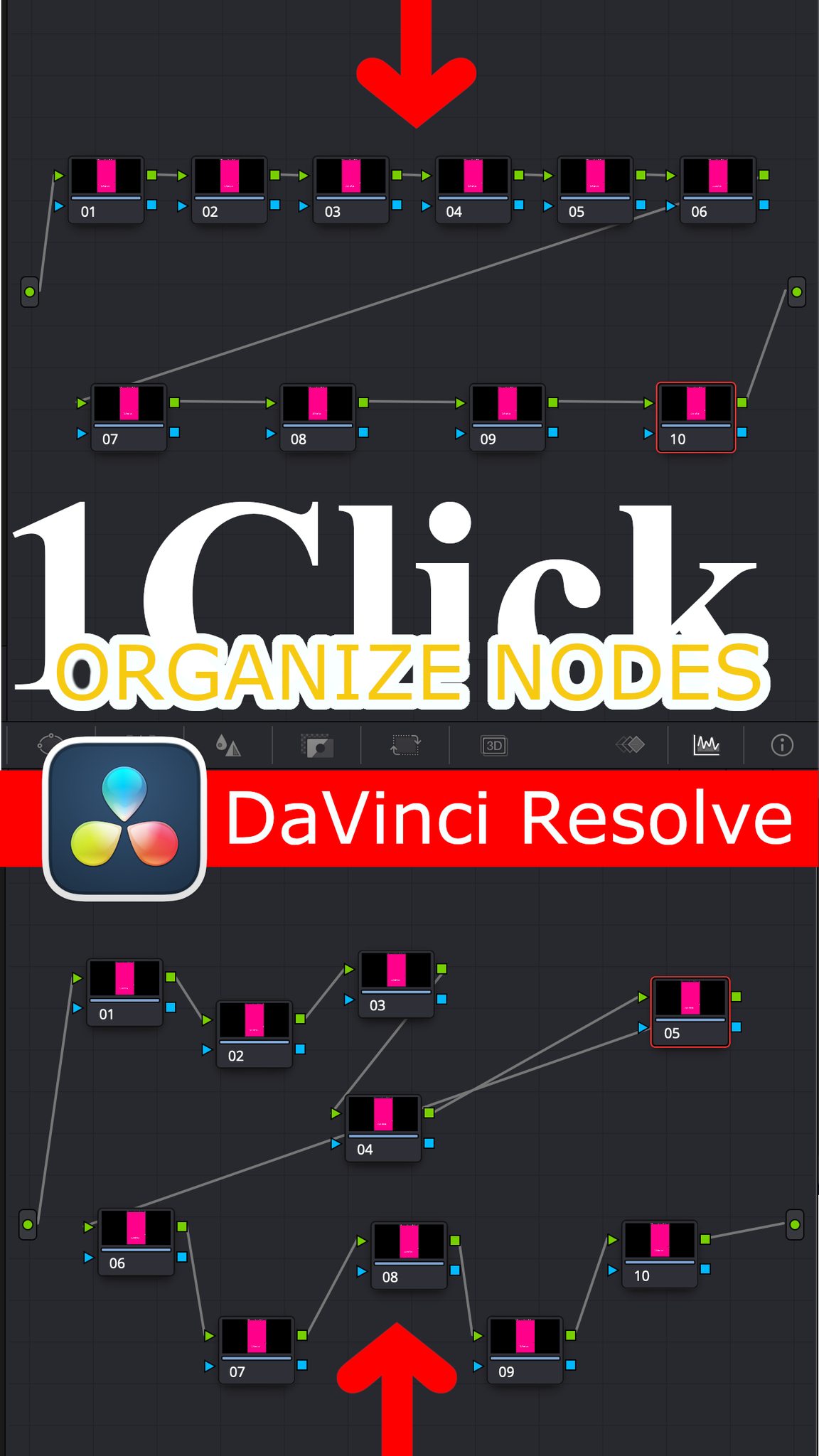 DaVinci Resolve: Quickly Sort Nodes in DaVinci Resolve Color Tab Tired ...