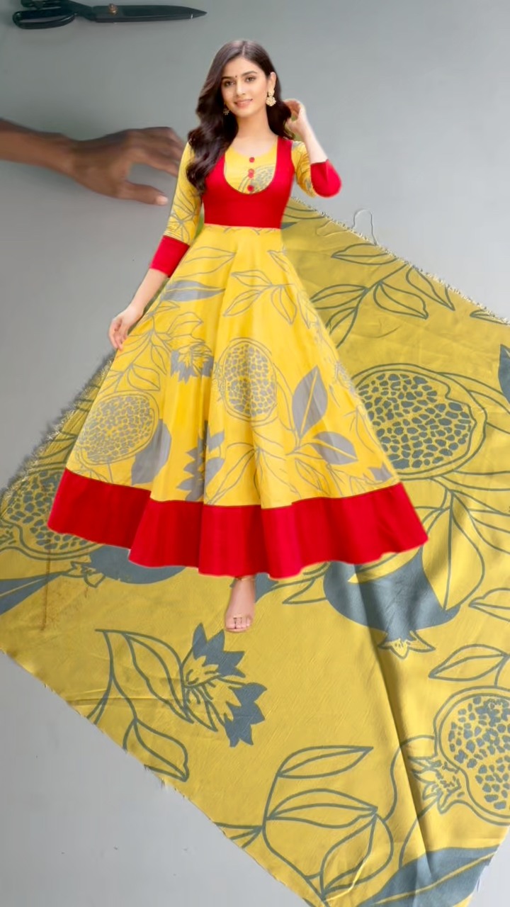 Anarkali Dress Design Cutting and Sewing 🪡 #AnarkaliDress #fashiondesign #sewing #clothing brand | Noor Shidiki
