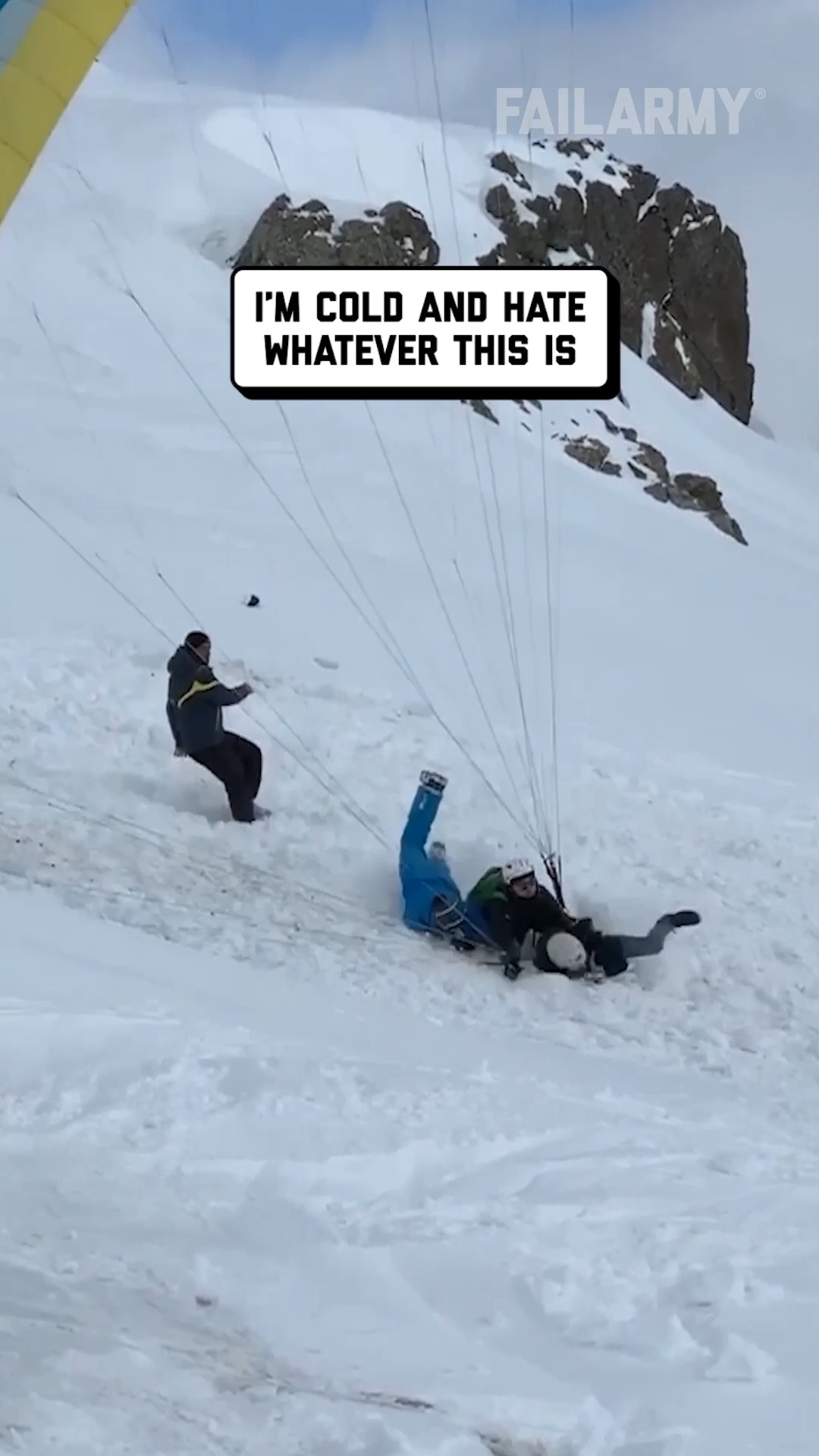 It's a cold world out there 🥶 ️ #fail #winter #wintersports #funny # ...