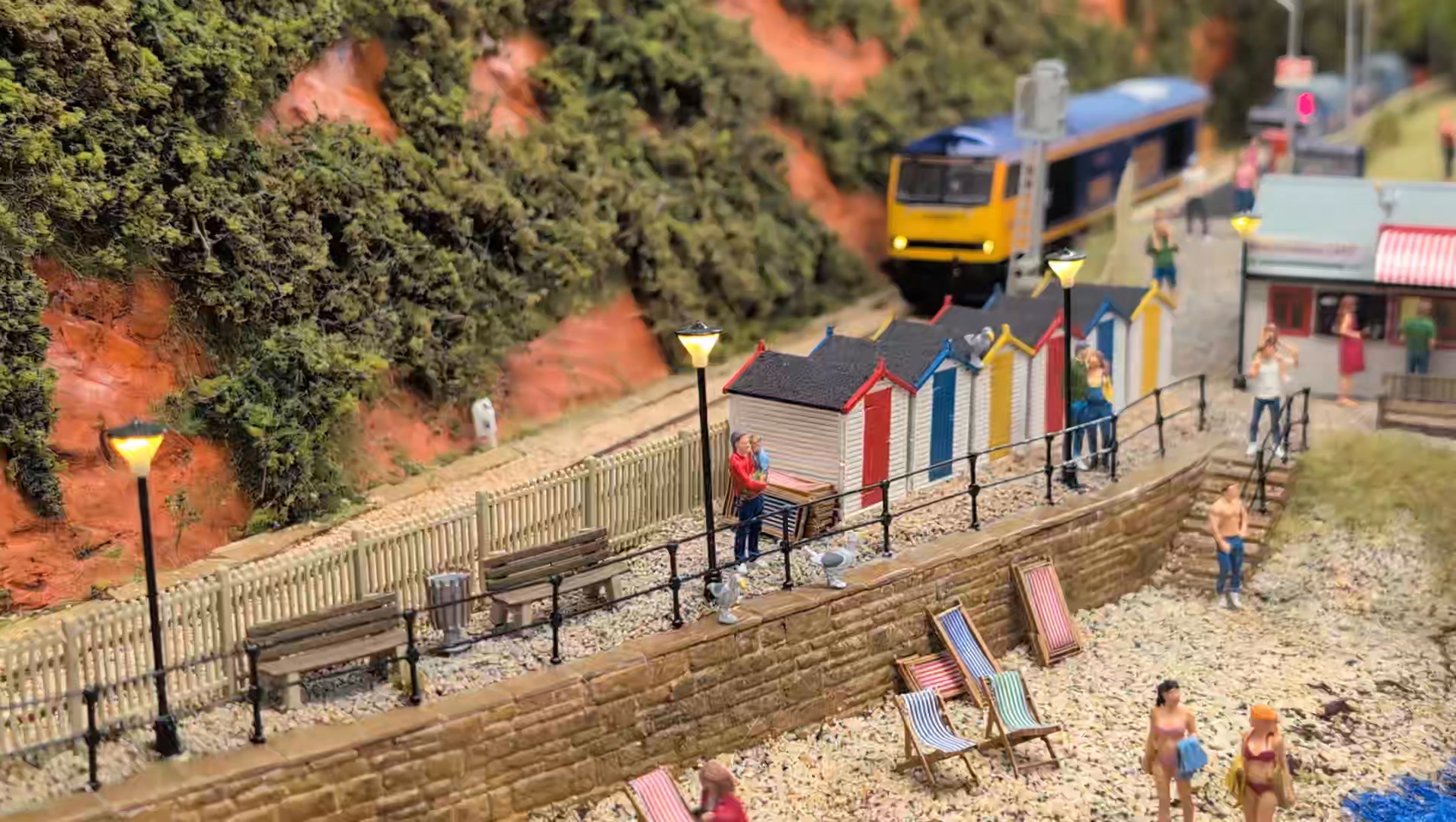 60087 departing the seaside. Looks like a great day at the beach ...