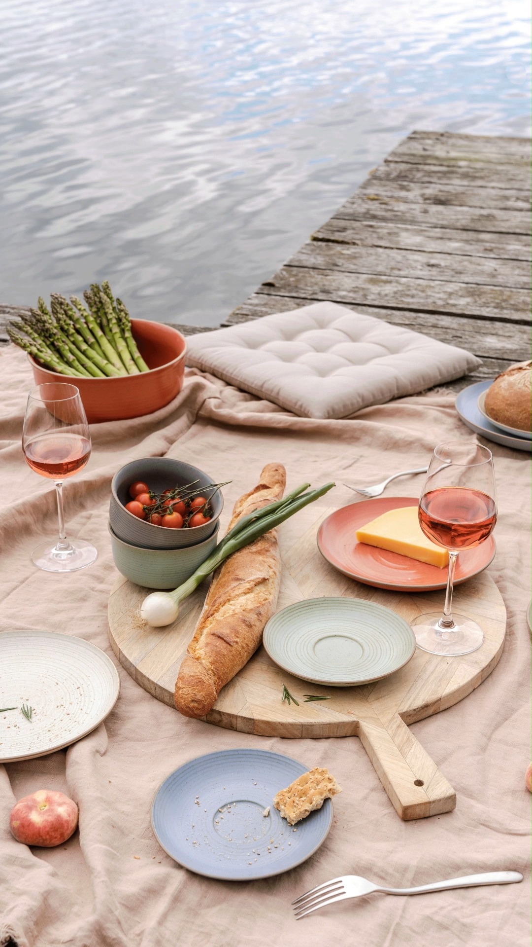 Elevate your lakeside picnic with Thomas Nature 🍴🧃 , Handmade stoneware that brings rustic charm to your table and is also perfect for a cosy summer's day outdoors! 🏞️ When was the last time you had a