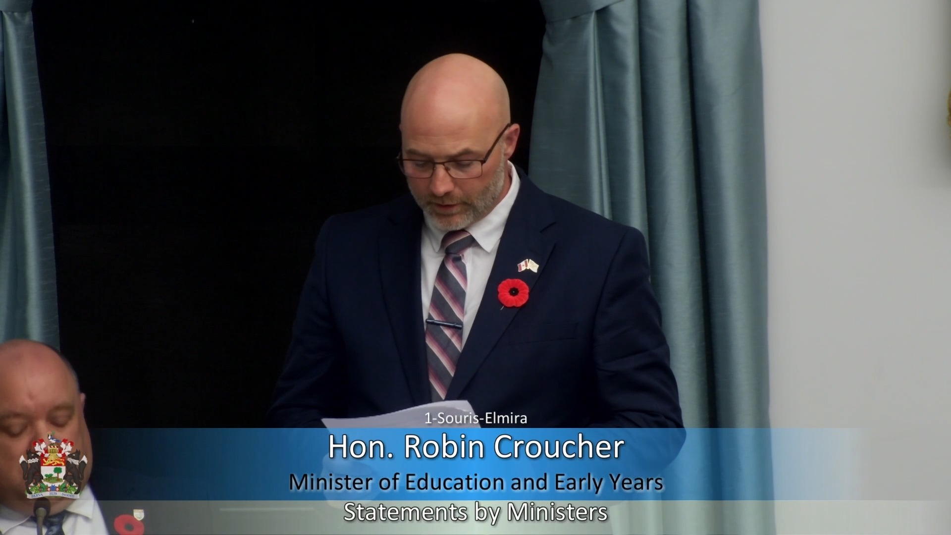 Hon. Robin Croucher , Minister of Education and Early Years and Member ...