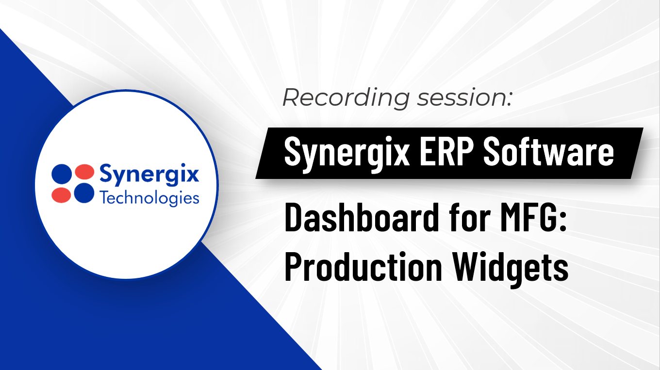 📊 Witness seamless #production control with Synergix intuitive ...
