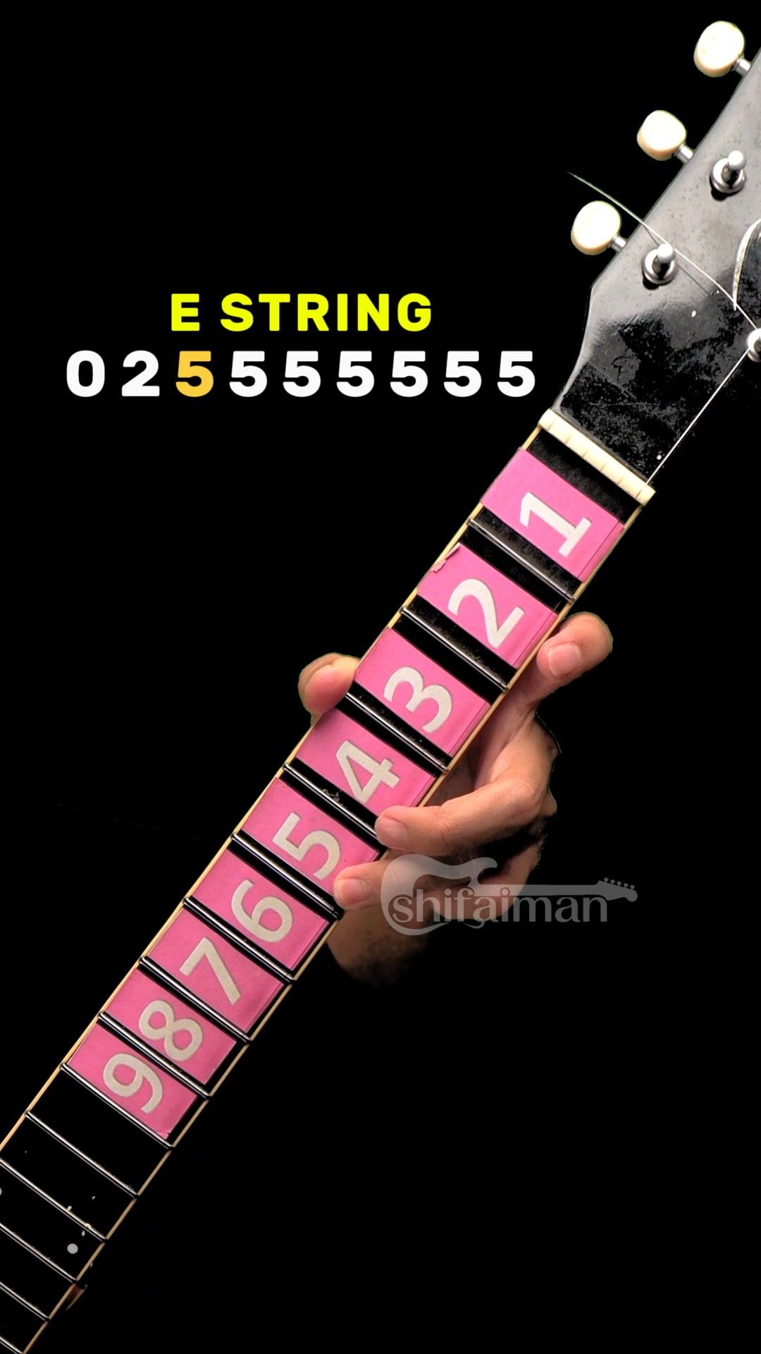 One Strings Guitar Tutorial Baby Shark For Beginners #guitartutorial # ...