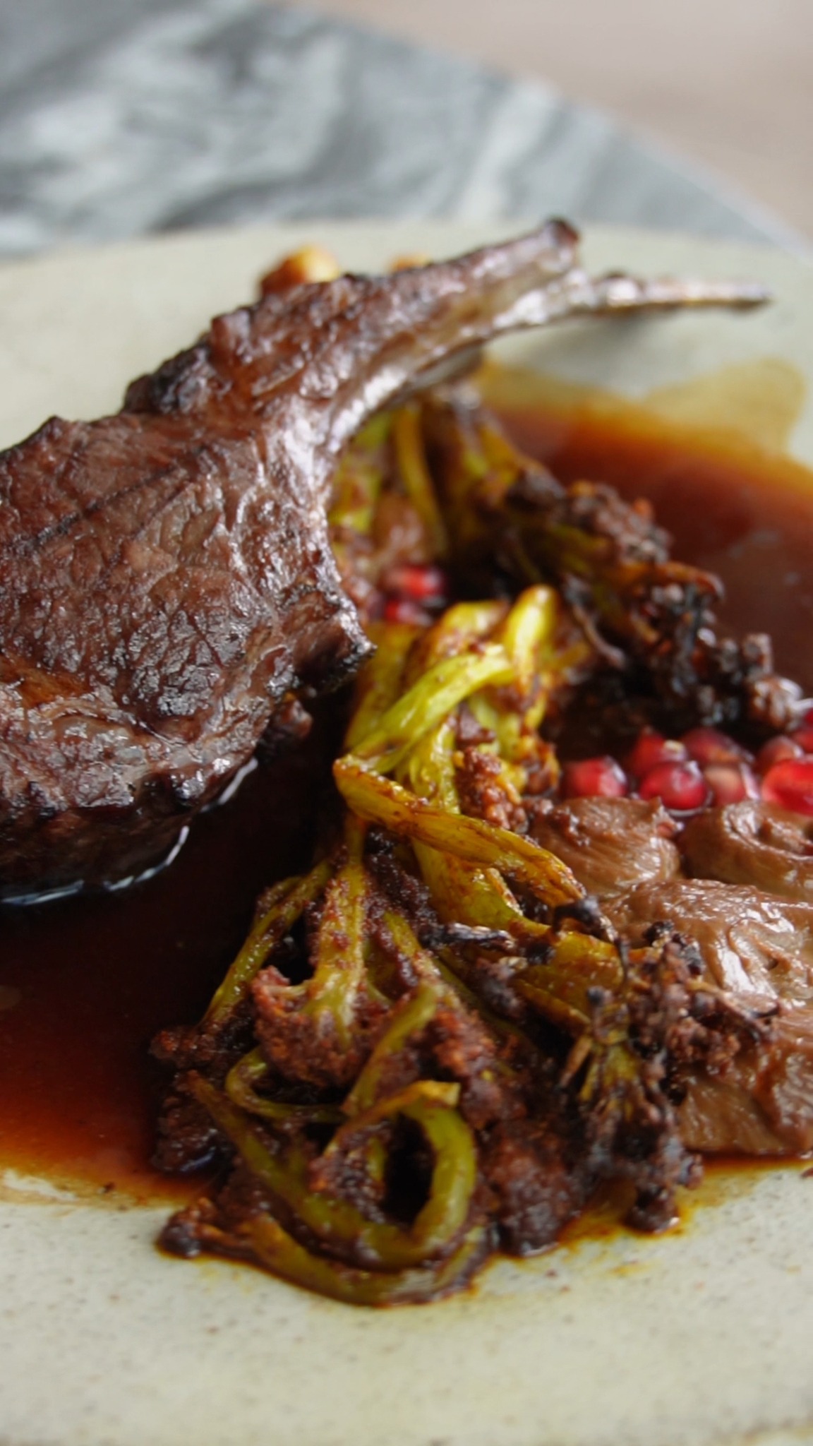 Where richness meets refinement. Our White Pyrenees lamb rack, finished ...