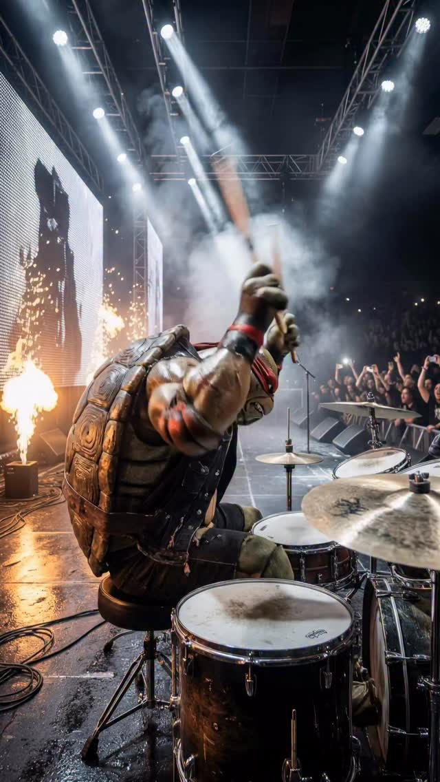 Anthrax guitarist Dan Spitz's custom TMNT guitars