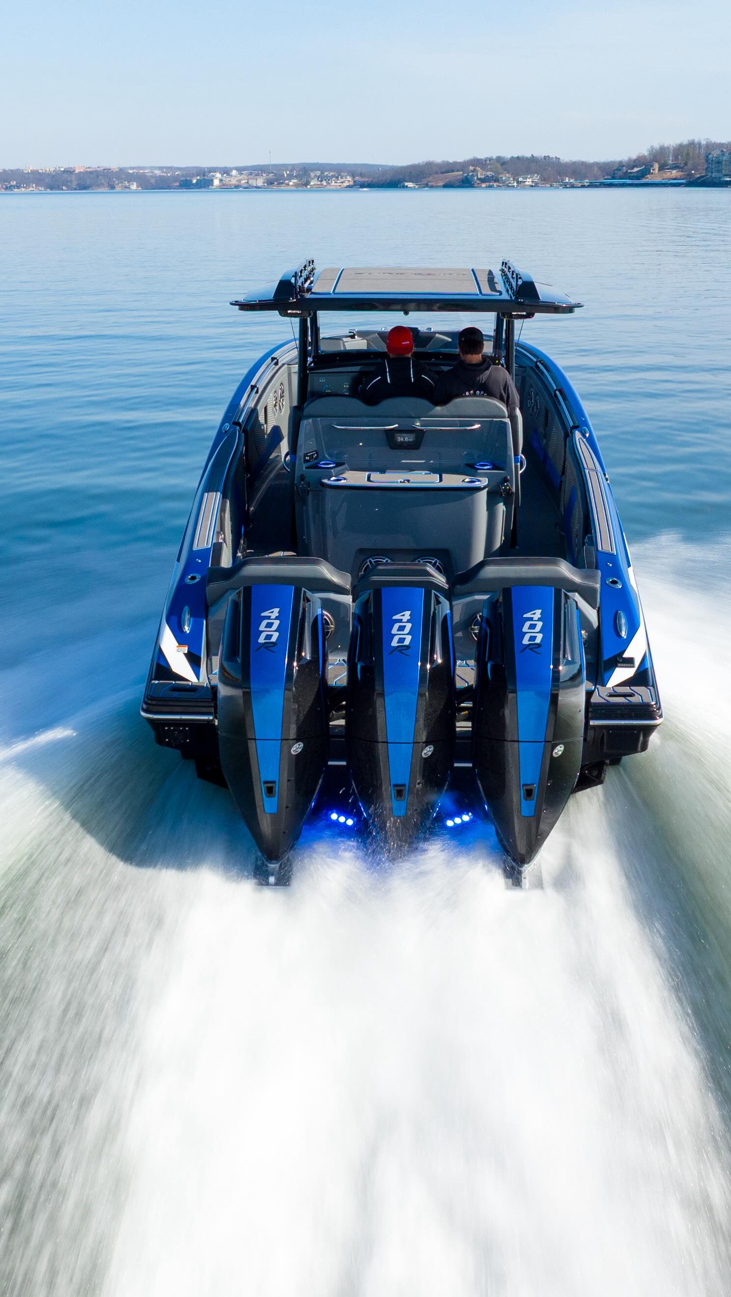 First look at our brand new Sunsation Powerboats 34CCX on the water! # ...