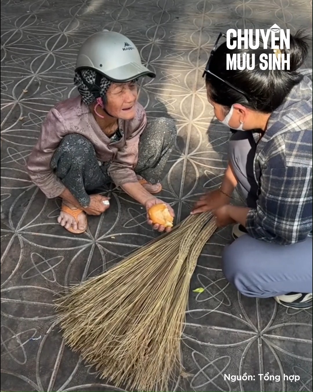 Cụ bà 82 tuổi ròng rã mưu sinh bán từng cây chổi #chuyenmuusinh # ...