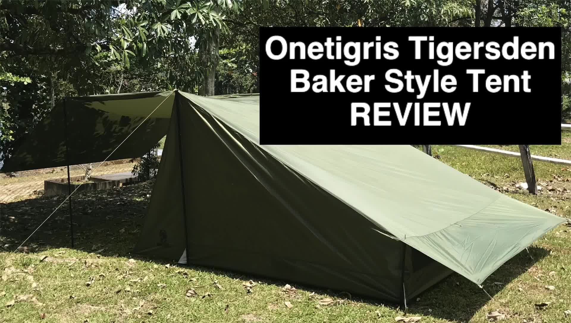 Unboxing and trial setup Onetigri Roc Shield Bushcraft Tent