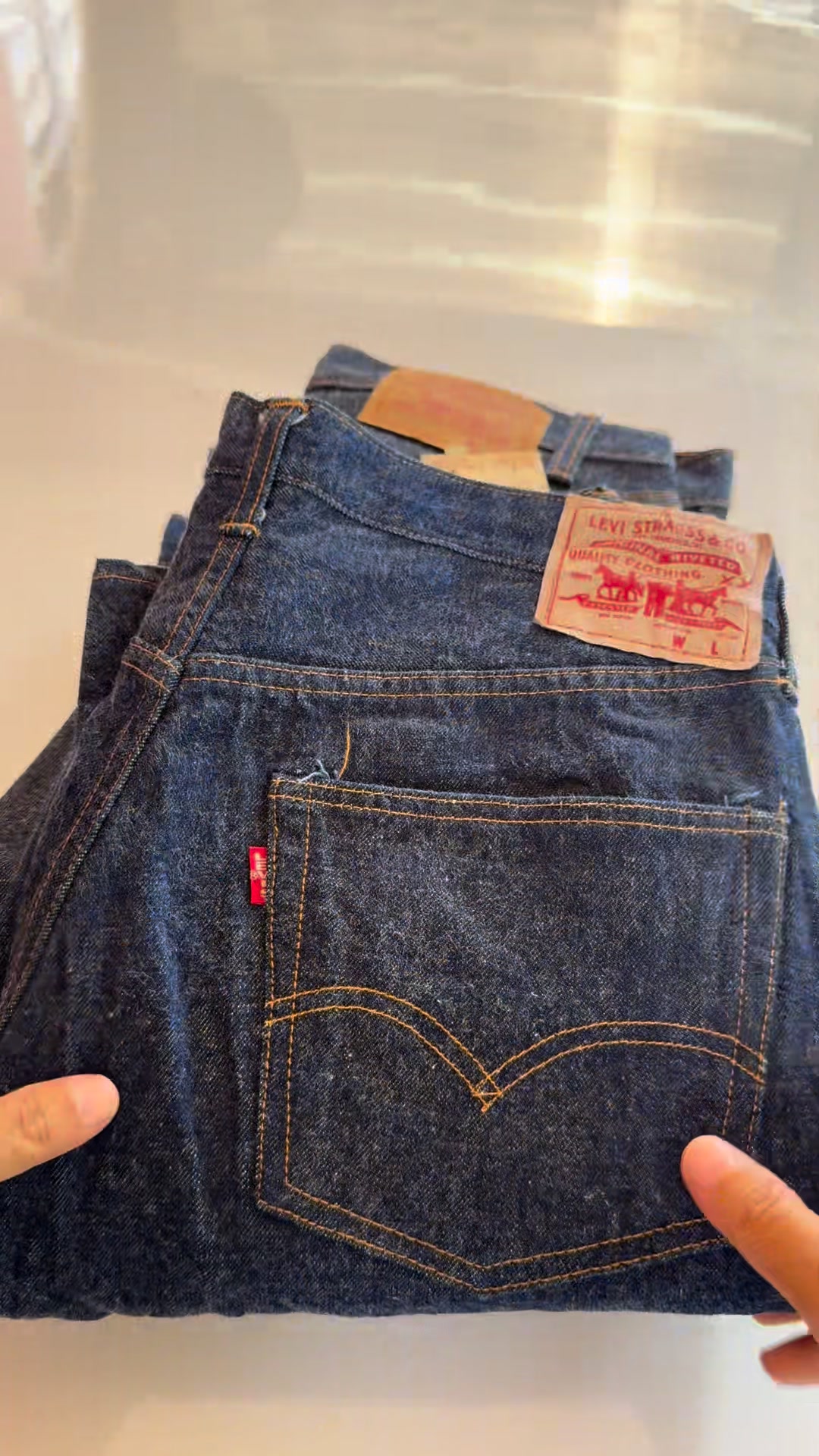 A beautiful pair of 1947 model Levi's 501XX, one of the most