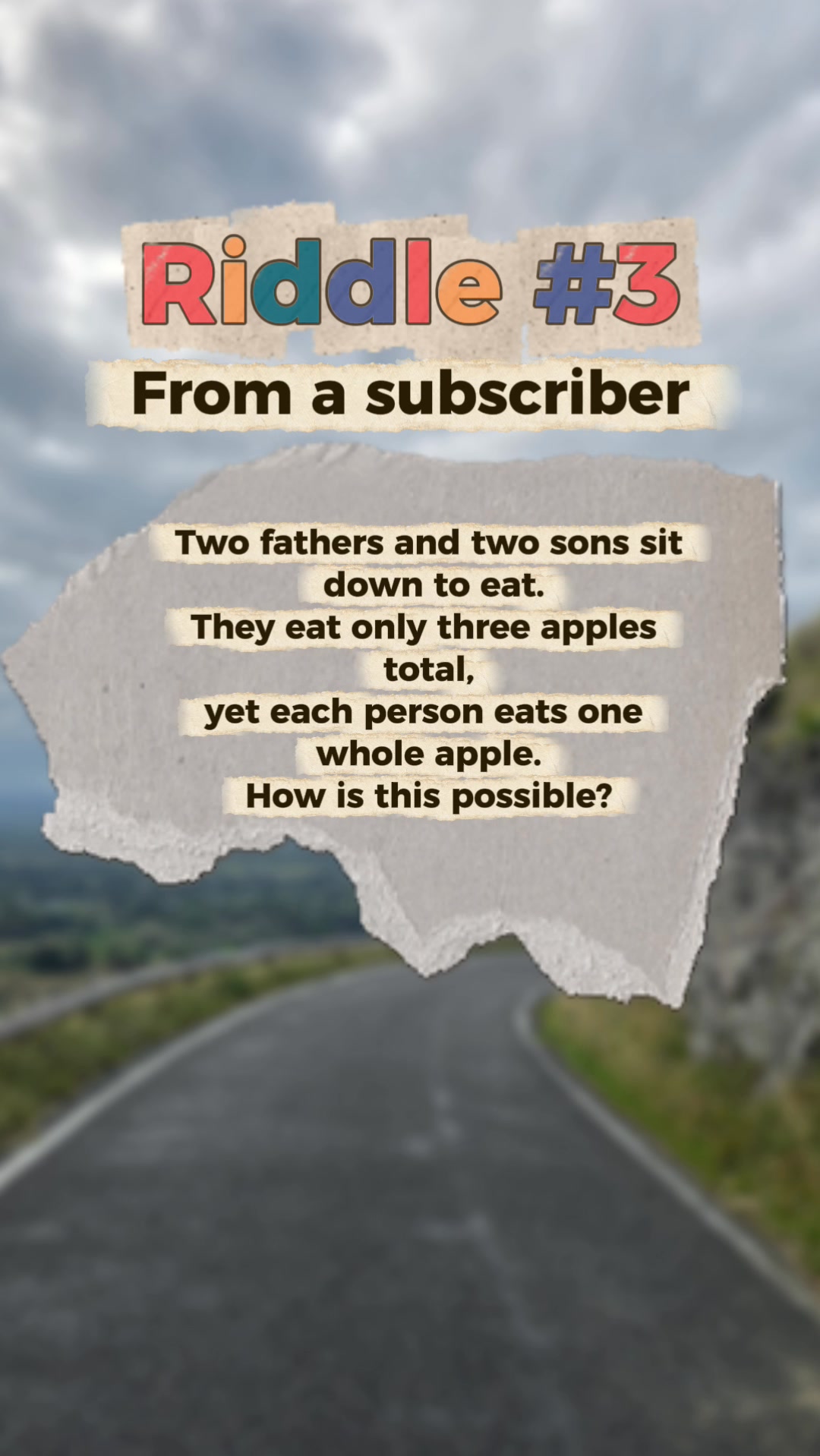 I post 3 calm riddles every day. Follow if this helped you slow down. 🧠 ...