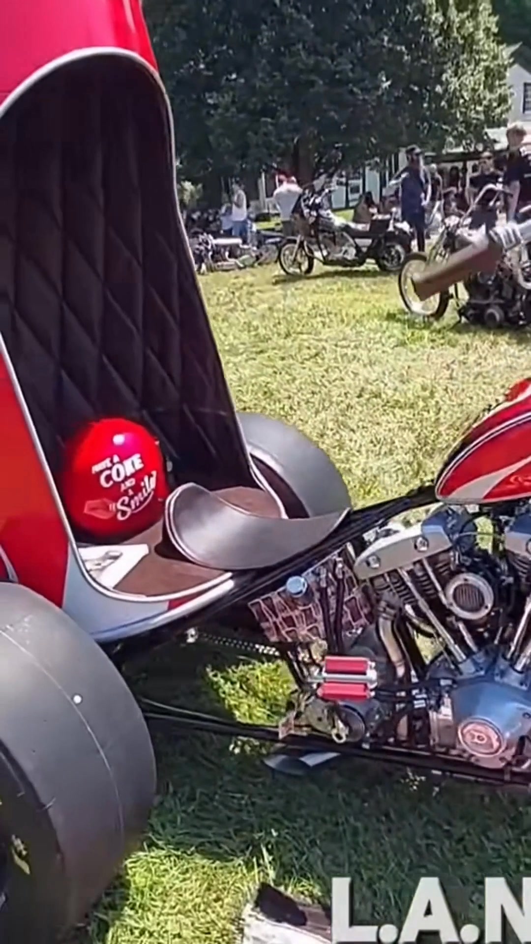 This Coca-Cola trike is a true work of art. Spotted at the Fuel