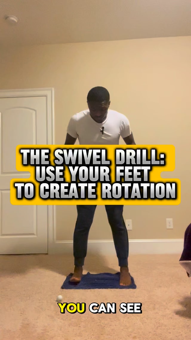 USE YOUR FEET TO CREATE ROTATION WITH THIS DRILL ‼️ In this feedback to ...