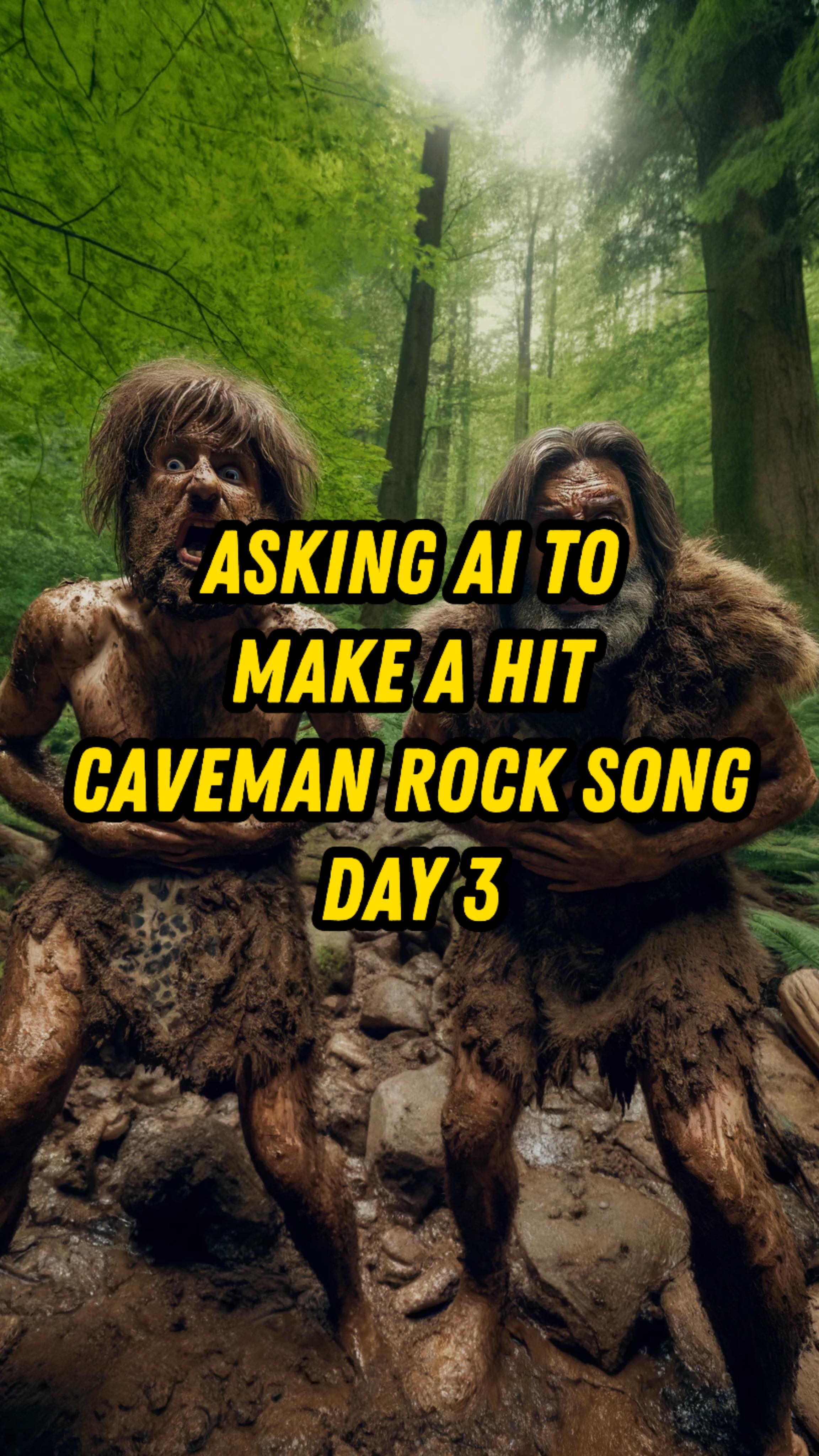 Asking Ai To Make A Hit Caveman Rock Song Day 3 #aimusic #aisong #ai # ...