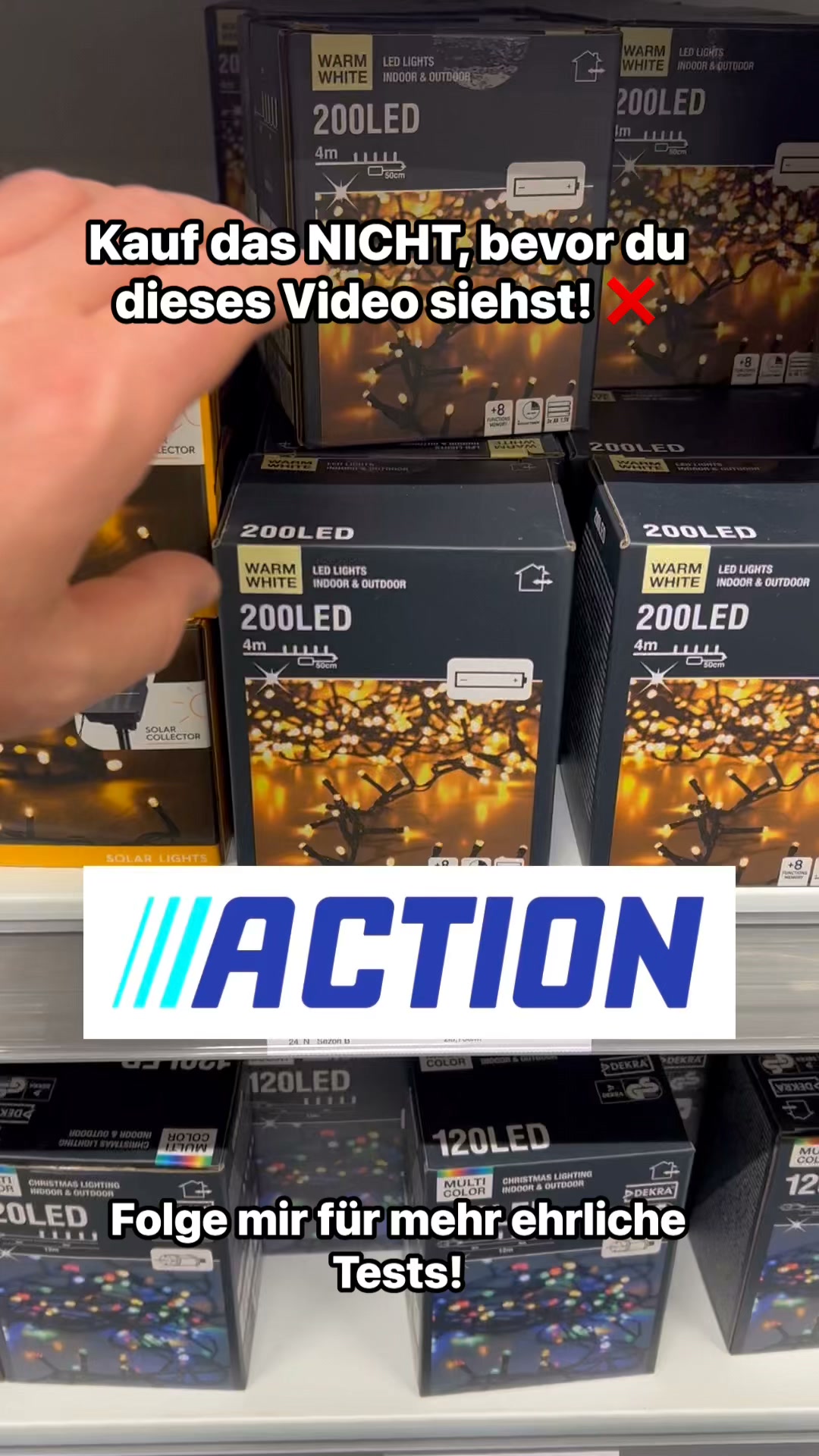 Achtung bei dieser Lichterkette von Action! ⚠️ Ich habe sie getestet, aber leider funktioniert sie nicht richtig, da ein Kontakt im Batteriefach fehlt. Kauf sie nicht, bevor du dieses Video gesehen
