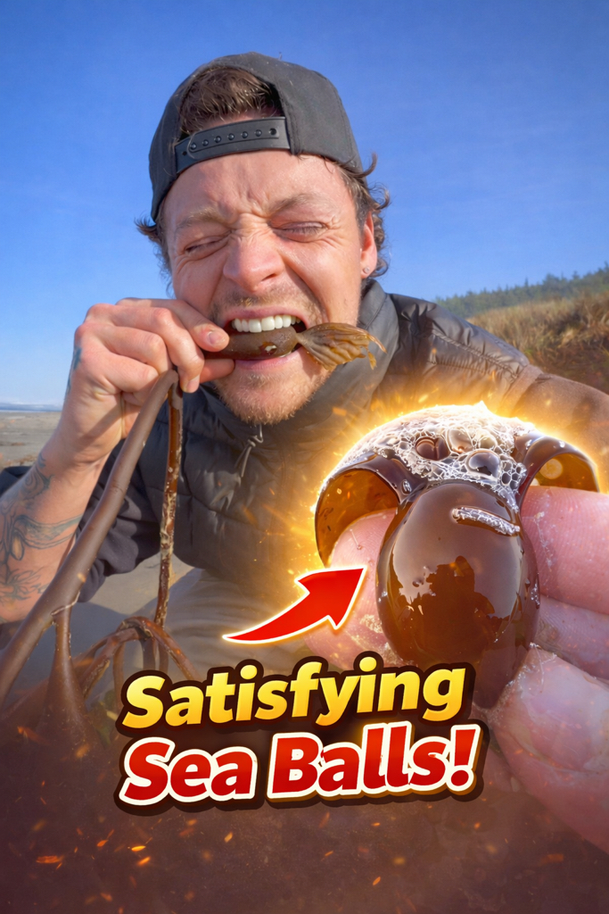 Popping Giant Sea Balls‼️😱 #nature #satisfying | Jacob Colvin | Facebook