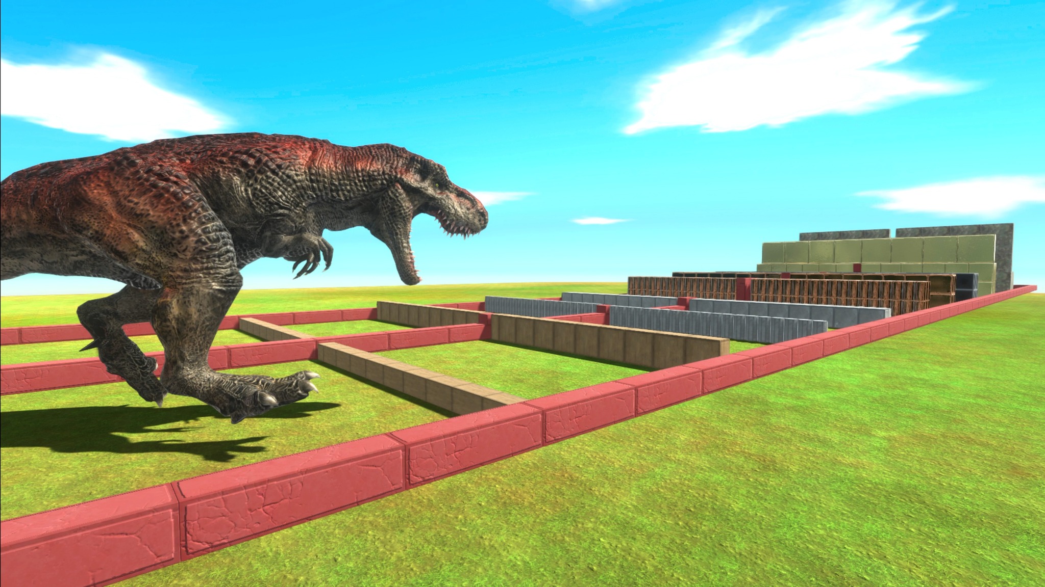 Run Down 32 doors to Escape Tyrannosaurus Rex - Animal Revolt Battle ...