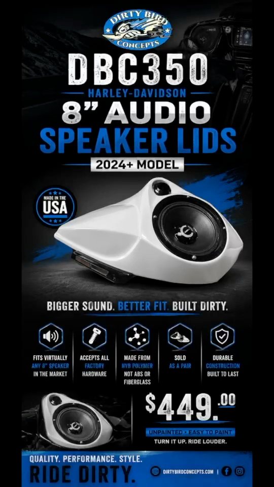 Still running stock lids? Your audio deserves better. 🔊 DBC350 8
