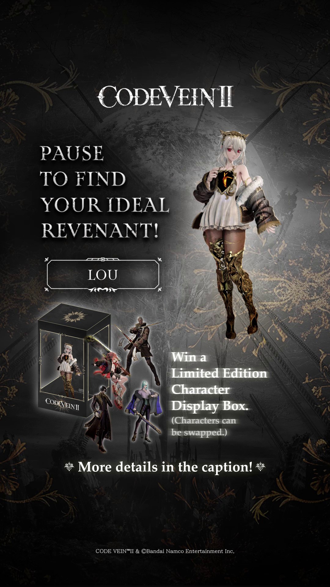 [CLOSED]🩸 CODE VEIN II GIVEAWAY 🩸 Who’s your ultimate Revenant ...