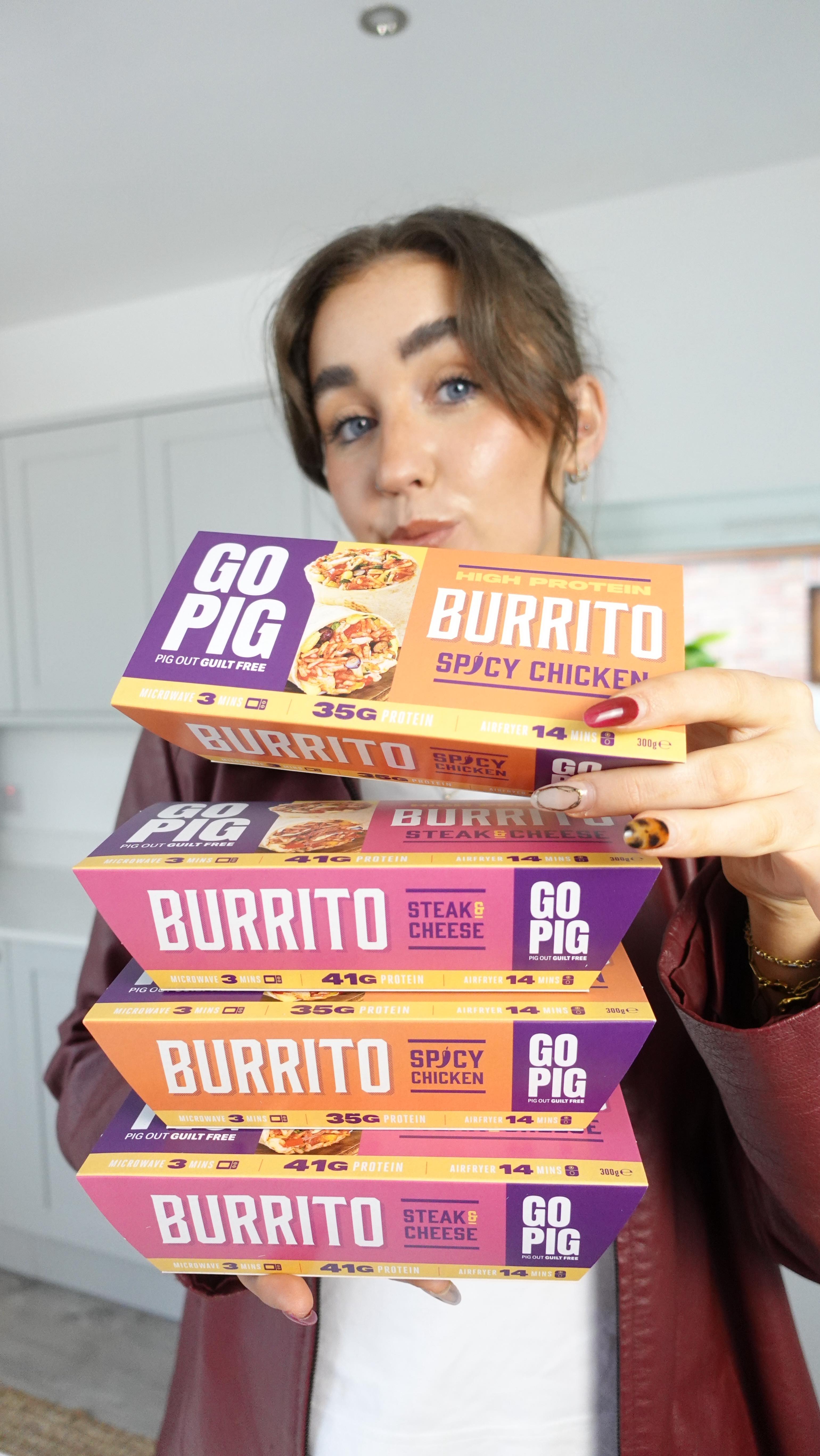 Lunch just got loud with the NEW Go Pig High Protein Burritos 🌯 Ready ...
