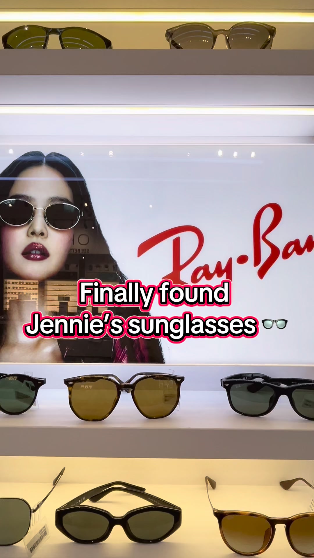 Jennie's Ray-Ban era is officially here 🖤👓 The models everyone