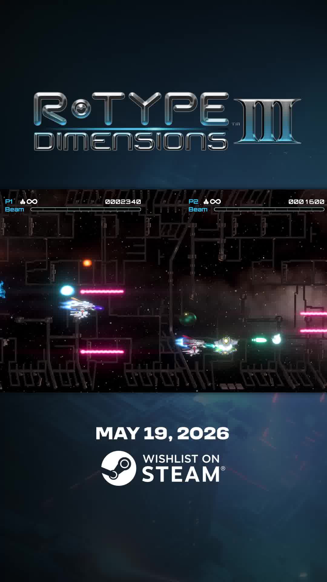 Did you know that R-Type Dimensions III has a 2-player mode