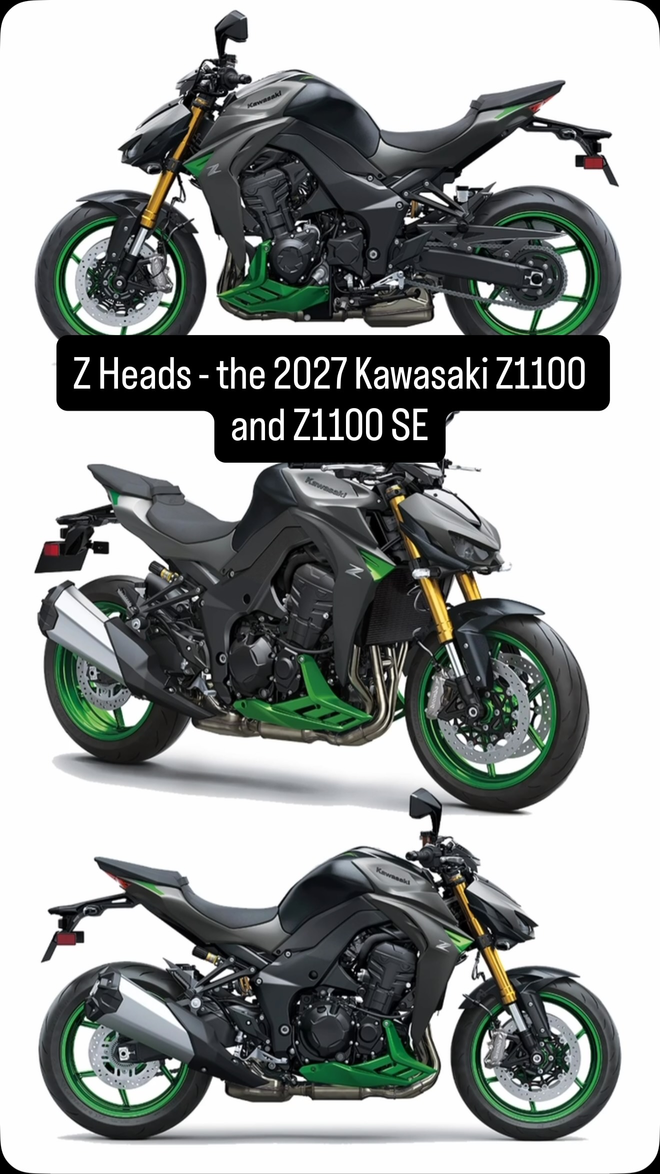 Z Heads - the 2027 Kawasaki Z1100 and Z1100 SE The Kawasaki Z1100