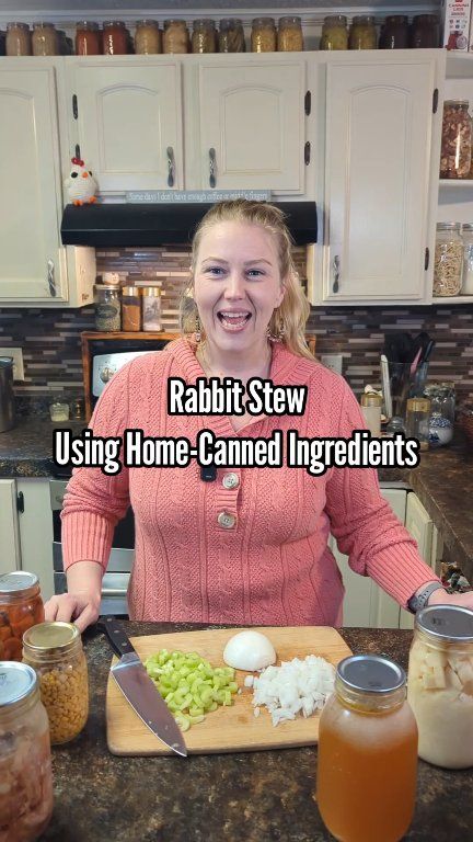 Rabbit Stew Using Home-Canned Ingredients A cozy rabbit stew made ...