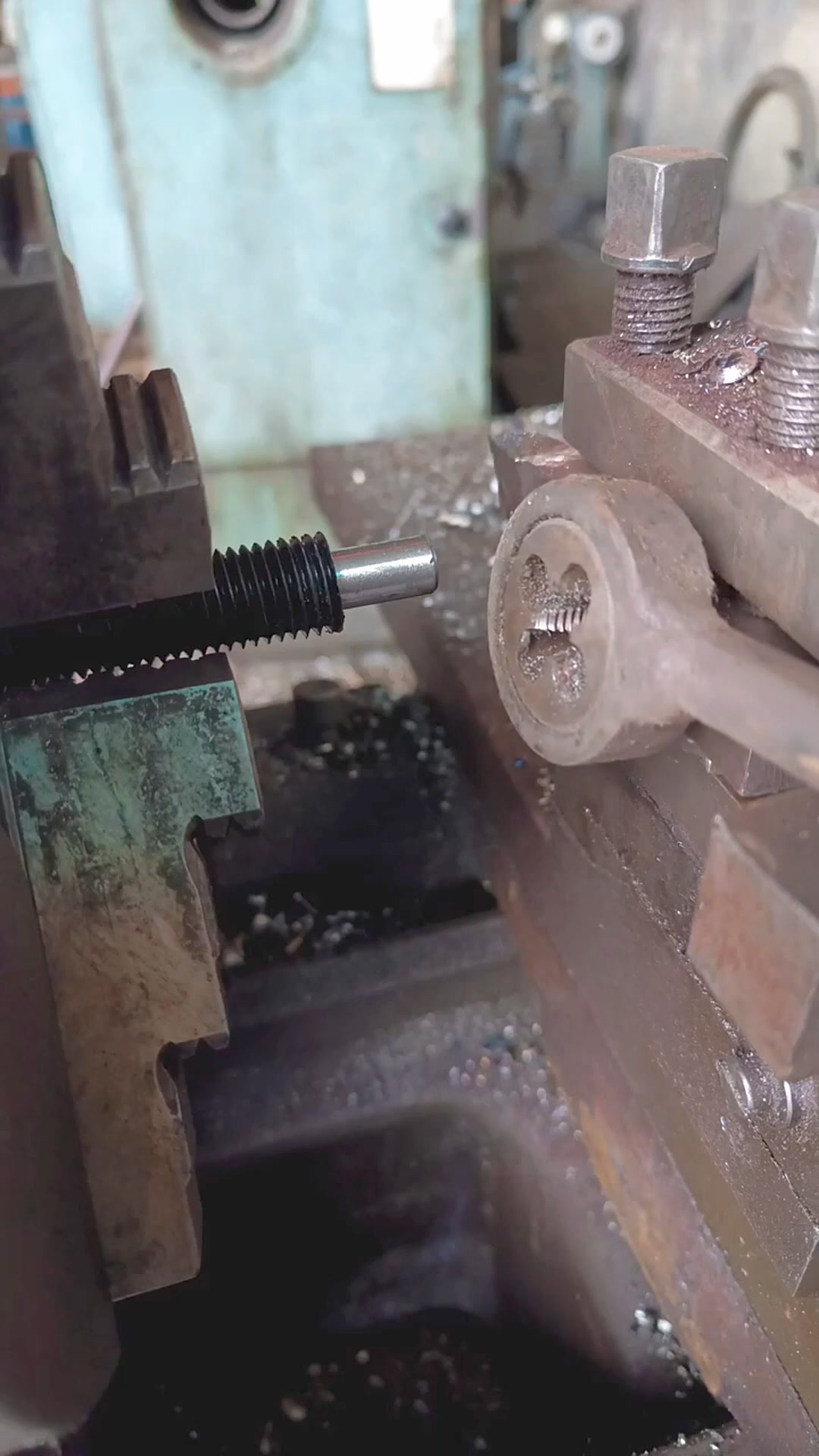 Tapping process for small nuts- Good tools and machinery make work easy ...