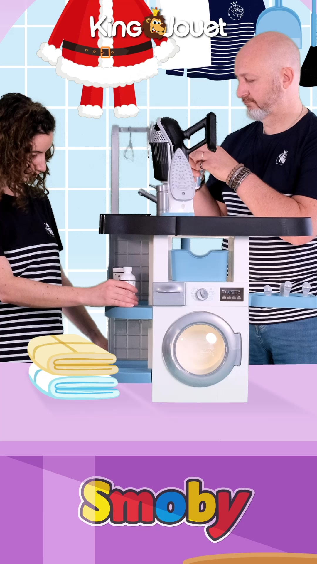 Smoby Rowenta Wash & Clean Buanderie - Jeux & Jouets