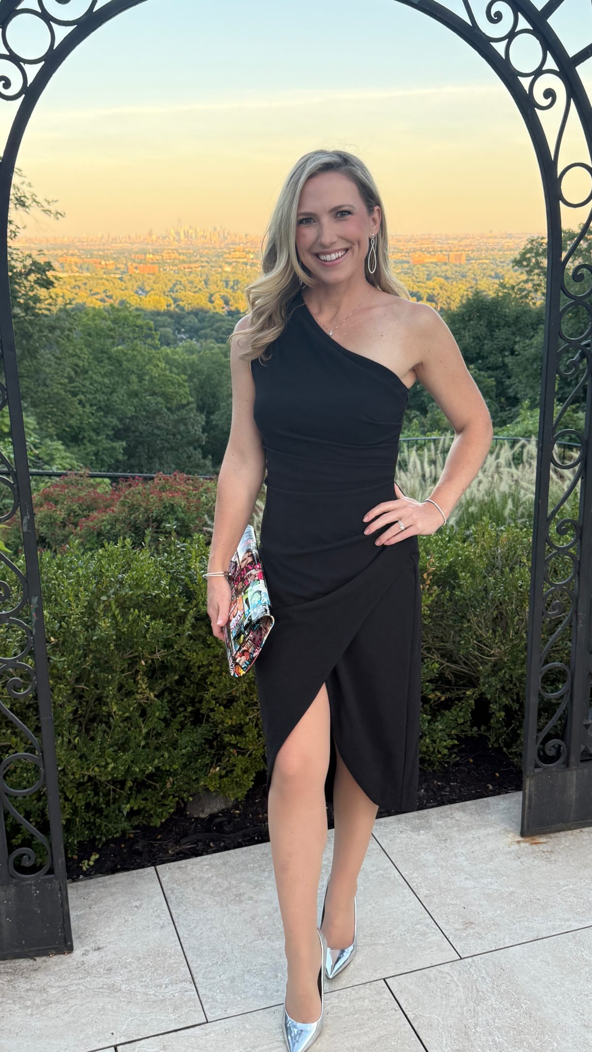Dinner with a view 🤍🥂✨ , Celebrating love, laughter, and all the little moments in between., I felt so good in this Xscape Evenings dress. Every girl needs a little black dress! 🖤 Here’s to 