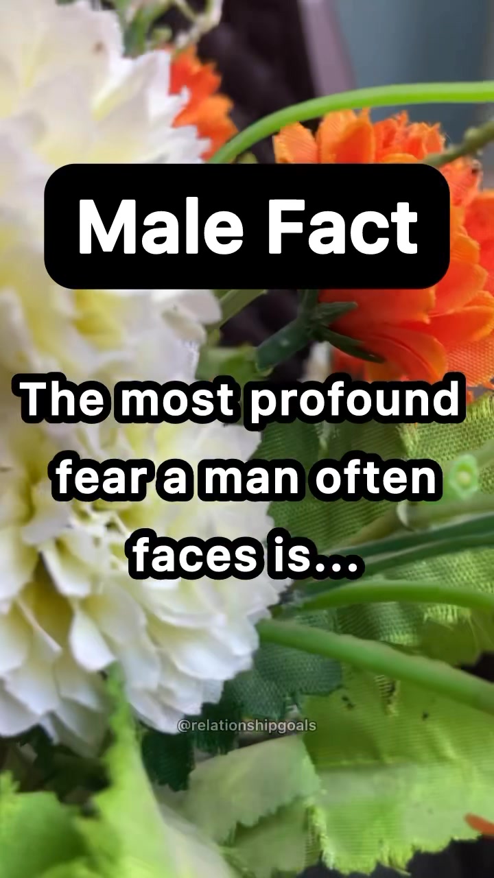 The most profound fear a man often faces is... #reels #fpyシ #tranding # ...