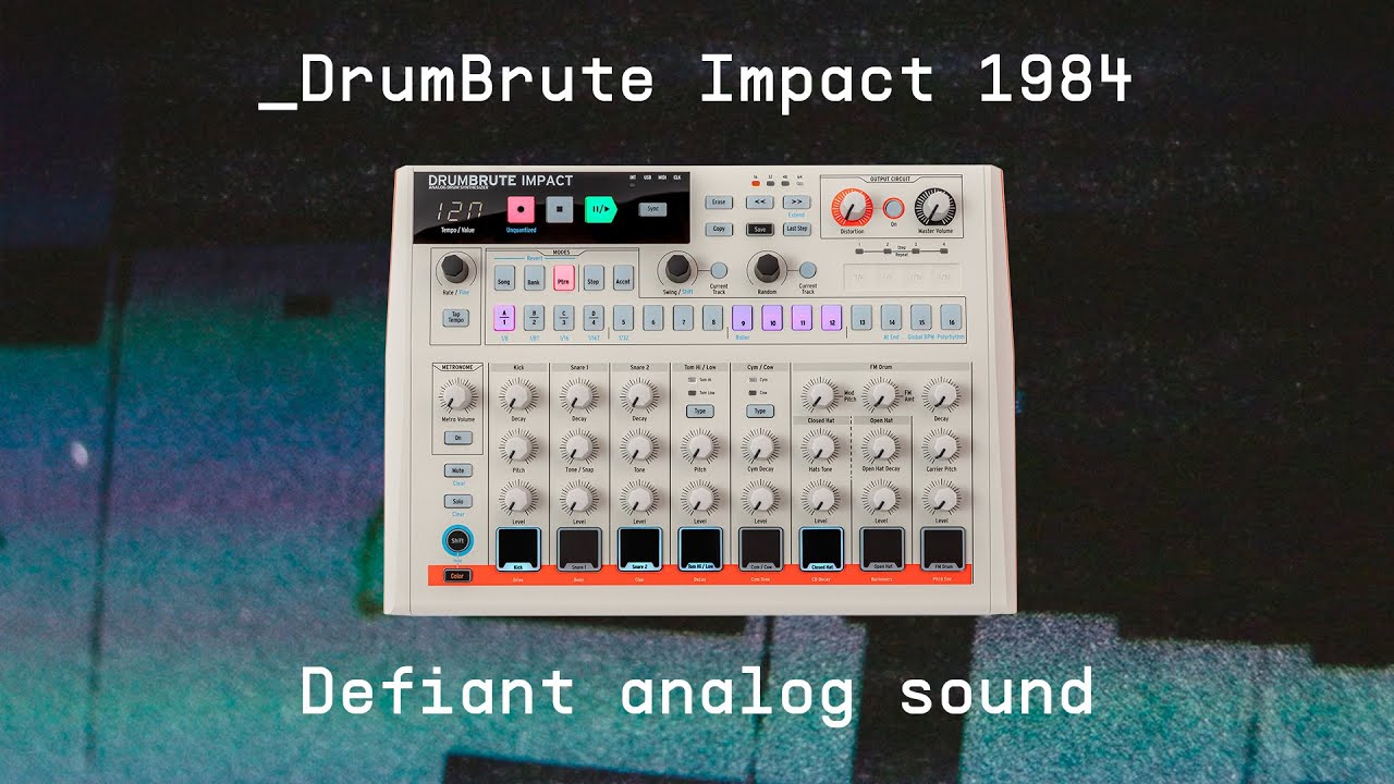 Arturia DrumBrute Impact - Boîte à Rythmes Analogique - Édition Limitée 1984