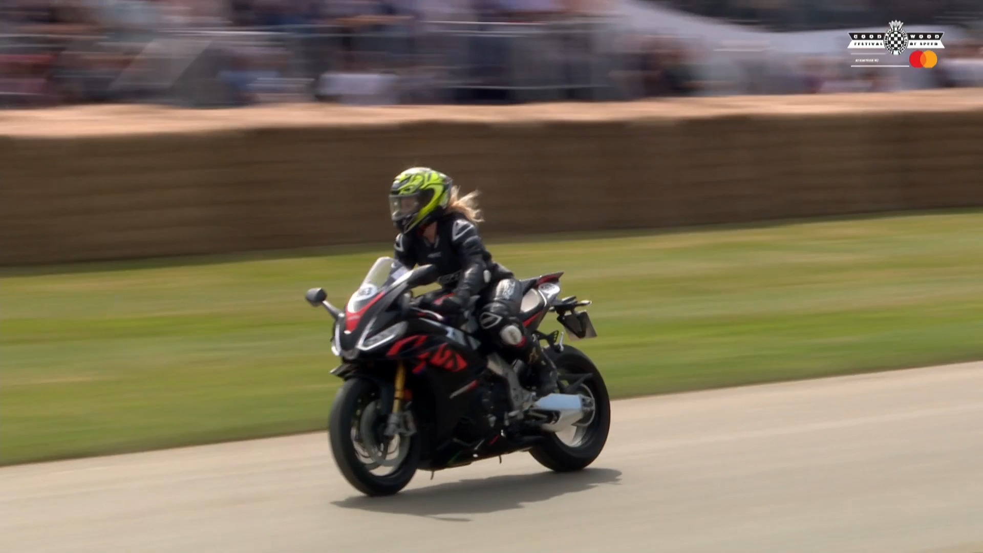 Franky G was here at #FOS with Aprilia this weekend. She's a bike ...