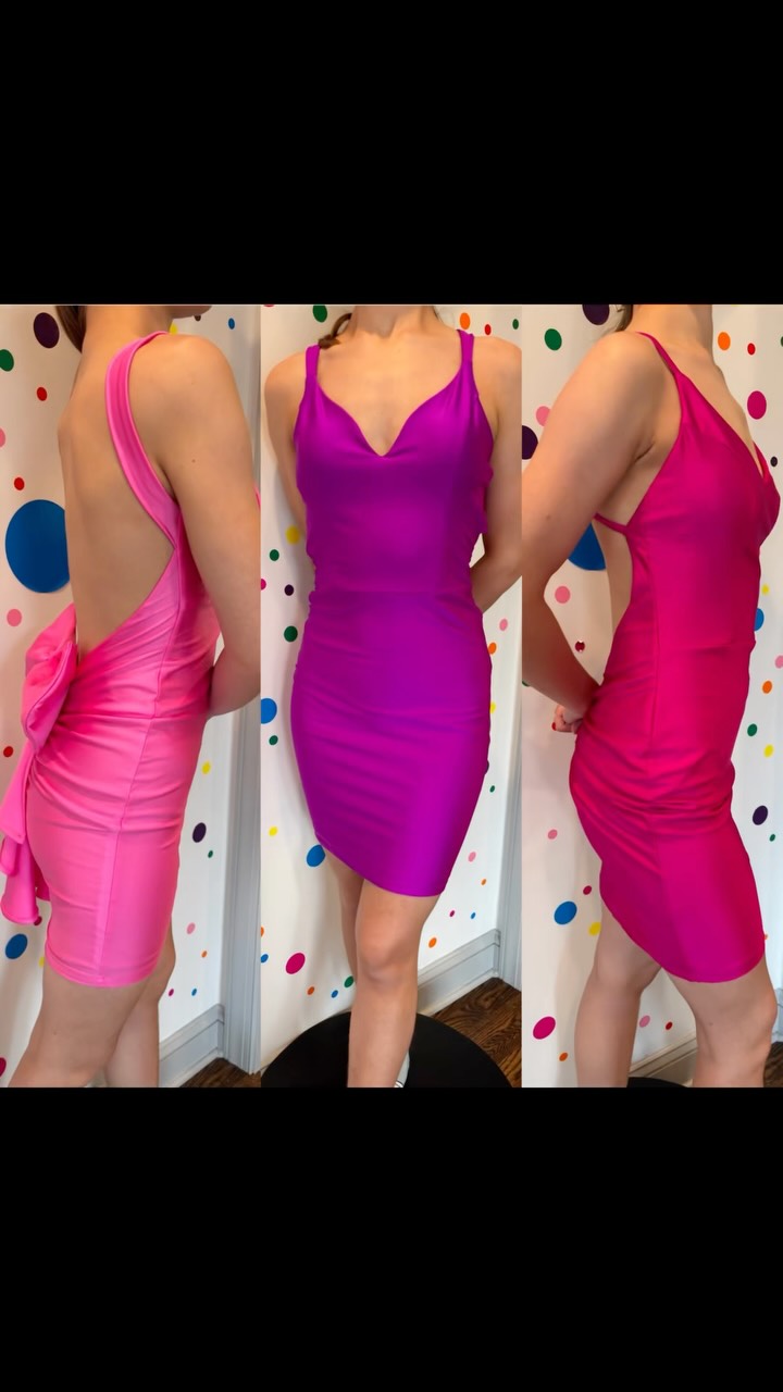 It’s not early to start thinking about what you’re going to wear to Homecoming 👗, These Jessica Angel gowns are beautiful and vibrant. Look how those colors POP 💕, No appointment needed for Hoco 
